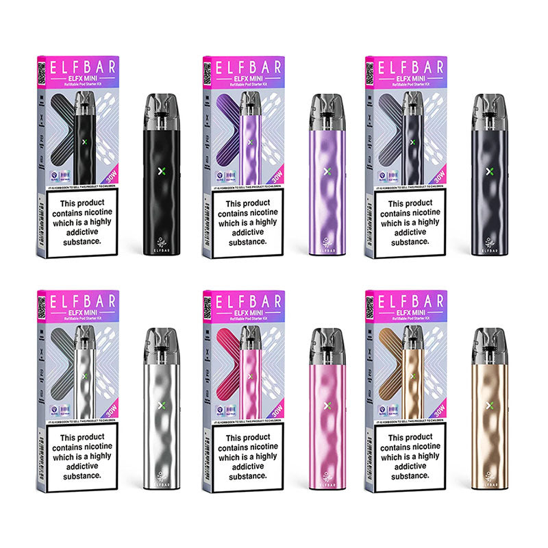 Elf Bar ELFX Mini 1000mAh Pod Vape Kit, Multi Colours, Vape Wave UK