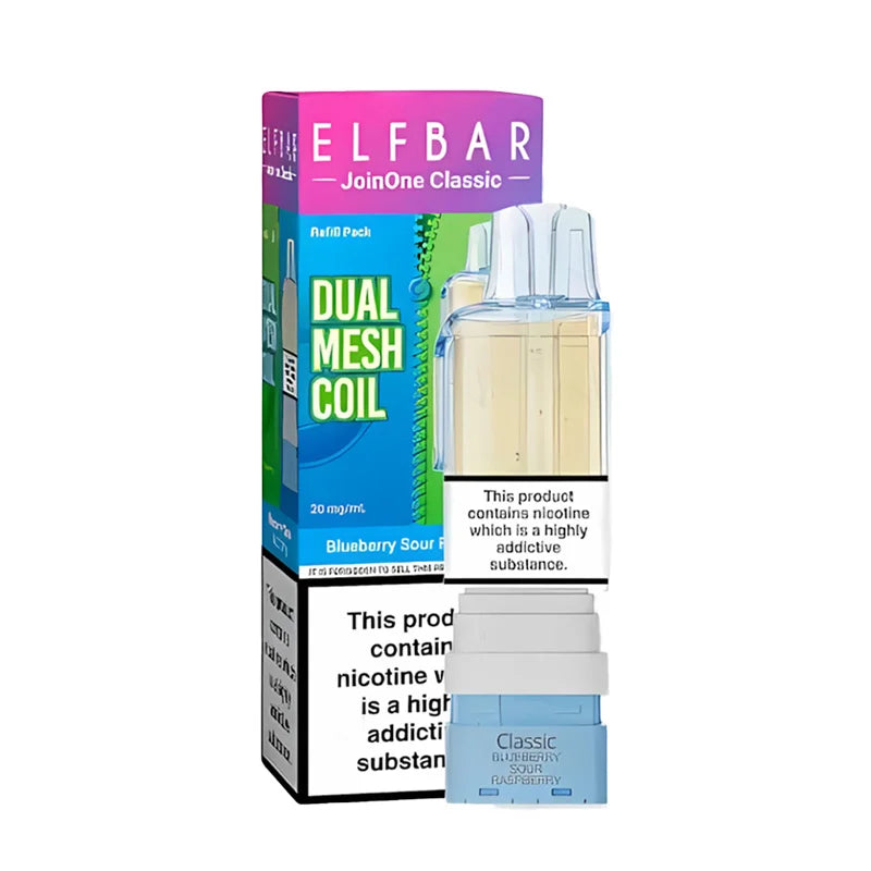 Elf Bar JoinOne Classic 15K Prefilled Pod,Blueberry Sour Raspberry  Flavour, Vape Wave UK