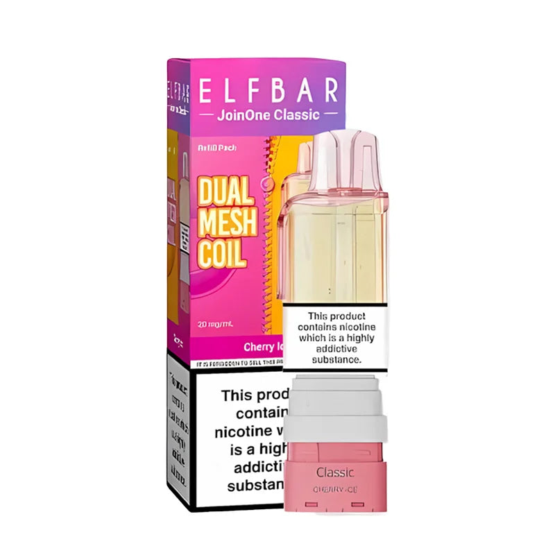 Elf Bar JoinOne Classic 15K Prefilled Pod, Cherry Ice  Flavour, Vape Wave UK