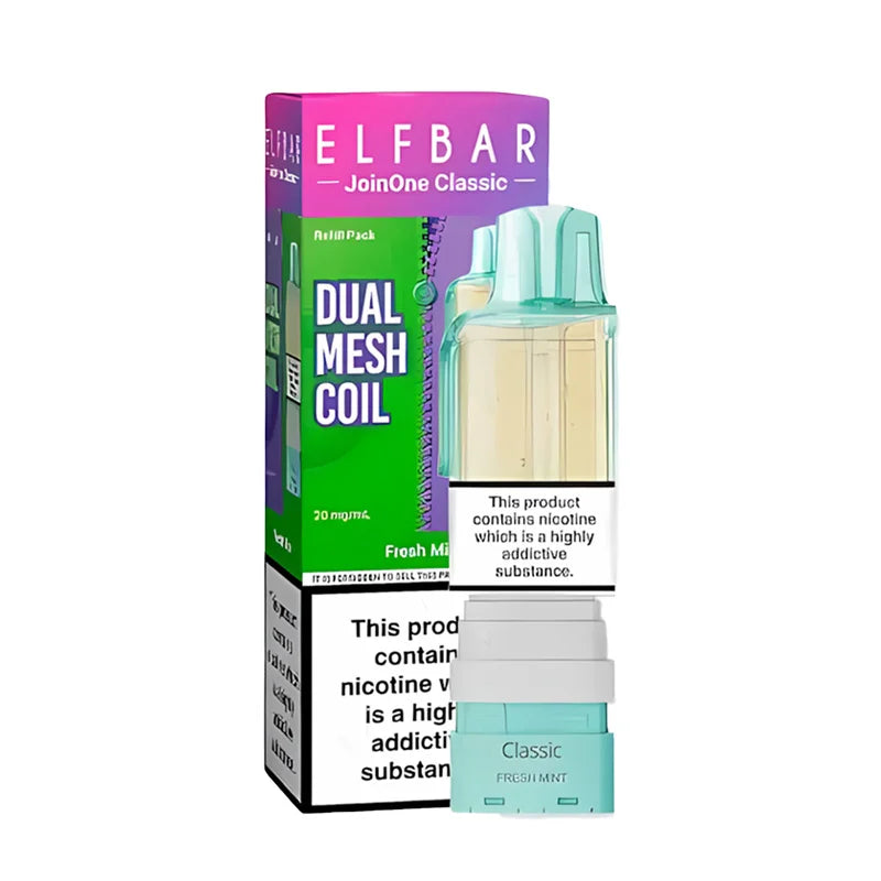 Elf Bar JoinOne Classic 15K Prefilled Pod, Fresh Mint  Flavour, Vape Wave UK
