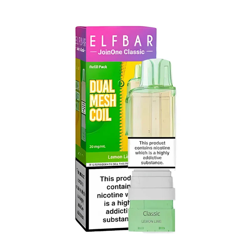 Elf Bar JoinOne Classic 15K Prefilled Pod, Lemon Lime  Flavour, Vape Wave UK