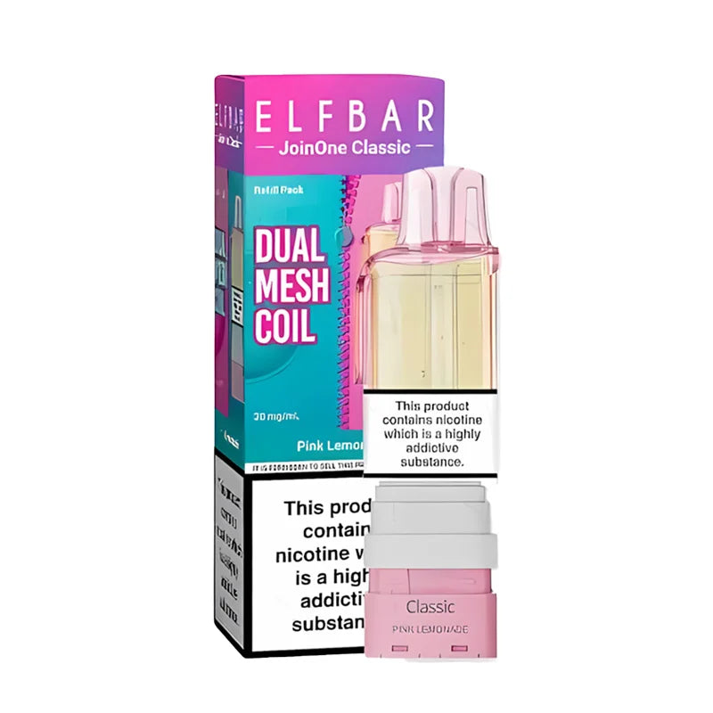 Elf Bar JoinOne Classic 15K Prefilled Pod, Pink Lemonade  Flavour, Vape Wave UK