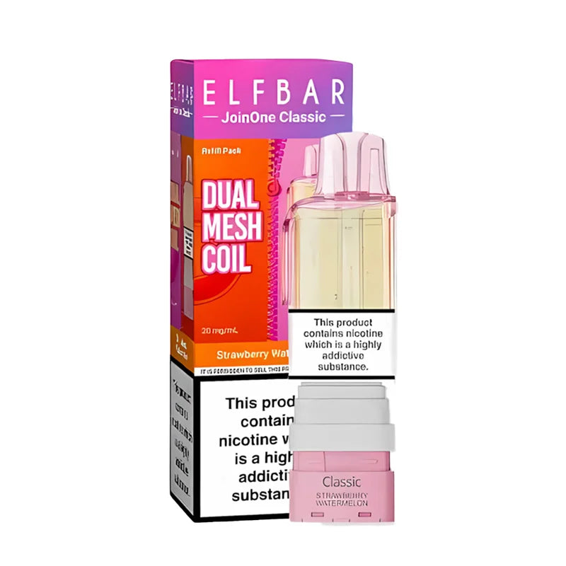 Elf Bar JoinOne Classic 15K Prefilled Pod, Strawberry Watermelon  Flavour, Vape Wave UK
