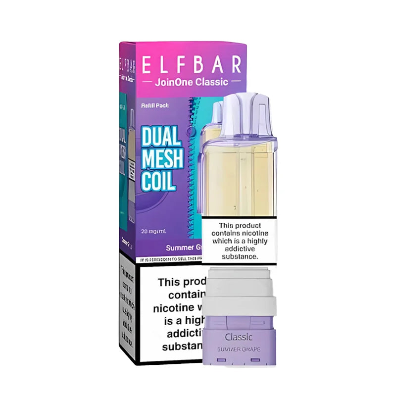 Elf Bar JoinOne Classic 15K Prefilled Pod,Summer Grape  Flavour, Vape Wave UK