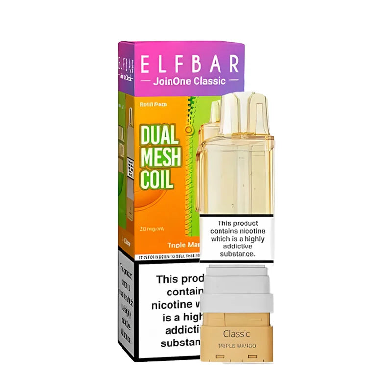 Elf Bar JoinOne Classic 15K Prefilled Pod, Triple Mango  Flavour, Vape Wave UK