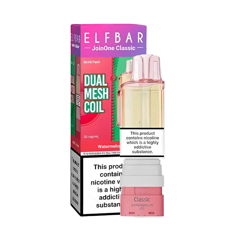 Elf Bar JoinOne Classic 15K Prefilled Pod, Watermelon Ice  Flavour, Vape Wave UK