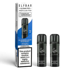 Elf Bar 600 Prefilled Vape Pods , 20mg,Blue Berry Sour Raspberry Flavour,Vape Wave UK
