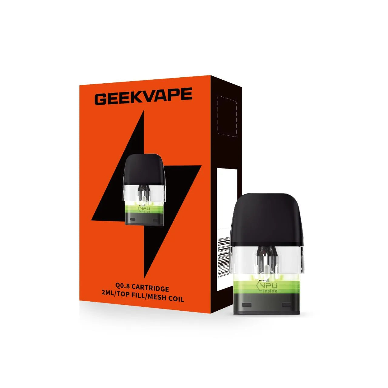 Geekvape Q V2 Pod Cartridges, 0.8 Ohm, Vape Wave UK