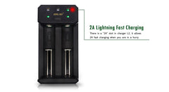 Golisi L2 USB Mini Charger, 2A Lightning Fast, Vape Wave UK