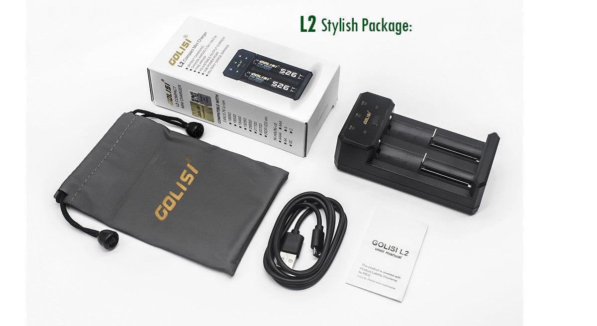 Golisi L2 USB Mini Charger,L2 Stylish Package, Vape Wave UK