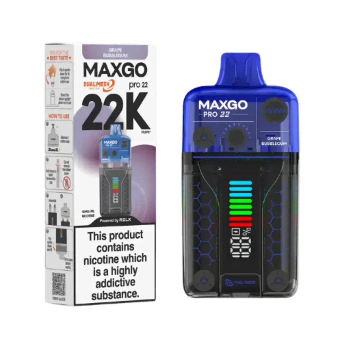 Relx MaxGo Pro 22000 Prefilled Pod Vape Kit