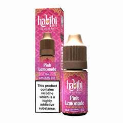Habibi Nic Salt 10ml E Liquid, 20Mg, Pink Lemonade Flavour, Vape Wave UK 