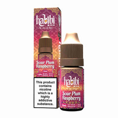 Habibi Nic Salt 10ml E Liquid, 10Mg, Sour Plum Raspberry Flavour, Vape Wave UK 
