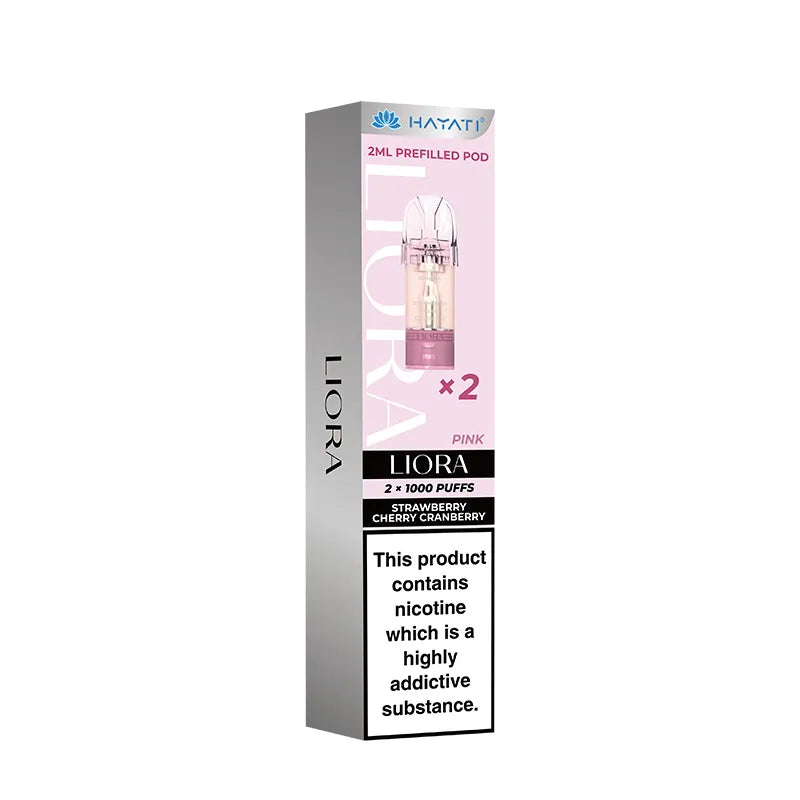 Hayati Liora Prefilled Pods, Strawberry Cherry Cranberry  Flavour, Vape Wave UK
