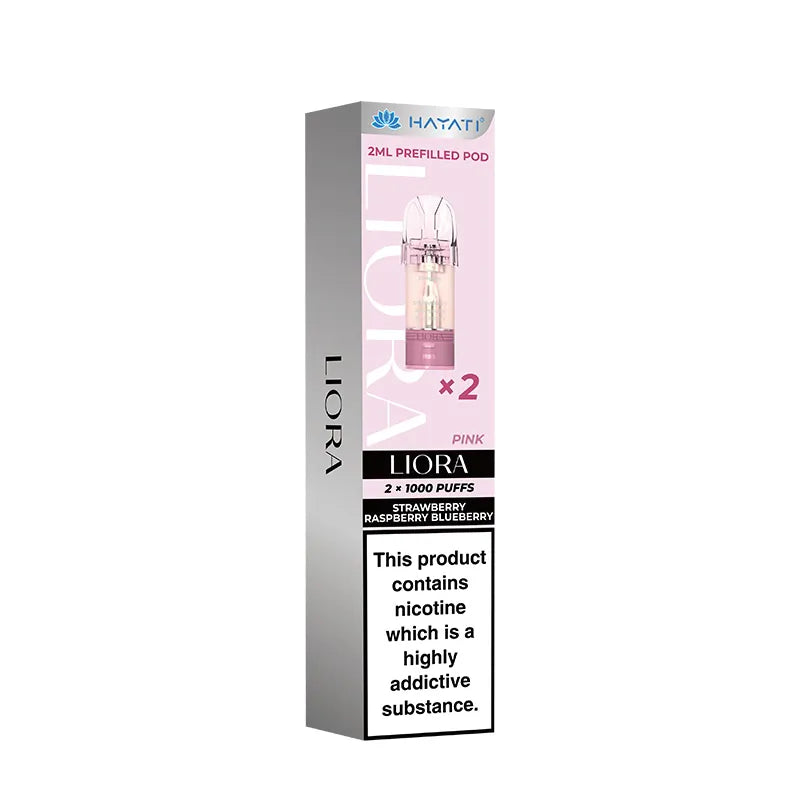 Hayati Liora Prefilled Pods, Strawberry Raspberry Blueberry  Flavour, Vape Wave UK
