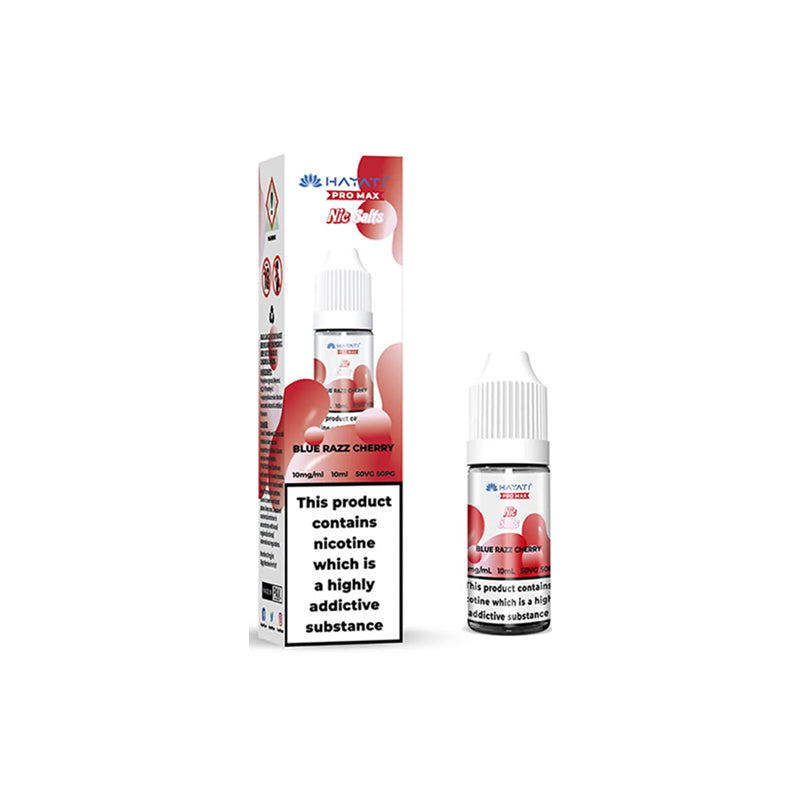 Hayati Pro Max Nic Salt 10ml ELiquids, Blue Razz Cherry  flavour, Vape Wave UK
