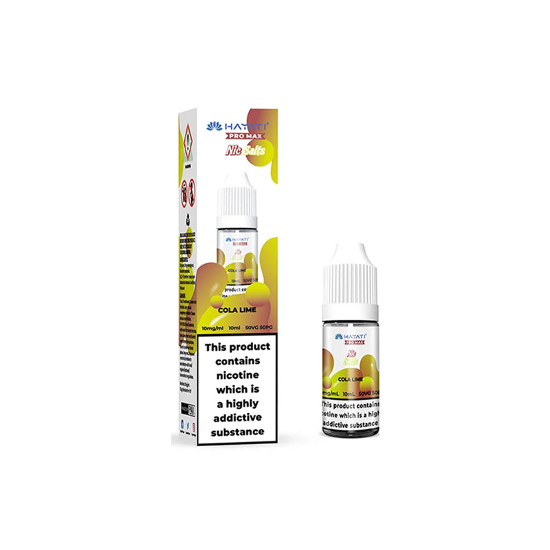 Hayati Pro Max Nic Salt 10ml ELiquids, Cola Lime  flavour, Vape Wave UK