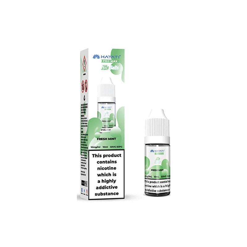 Hayati Pro Max Nic Salt 10ml ELiquids, Fresh Mint  flavour, Vape Wave UK