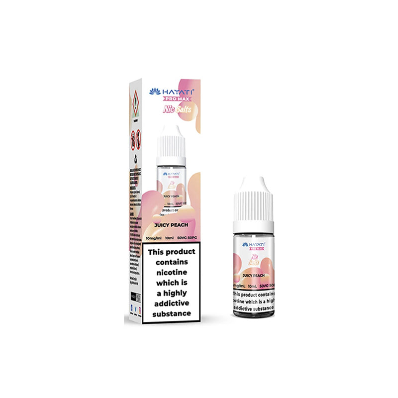 Hayati Pro Max Nic Salt 10ml ELiquids, Juicy Peach  flavour, Vape Wave UK
