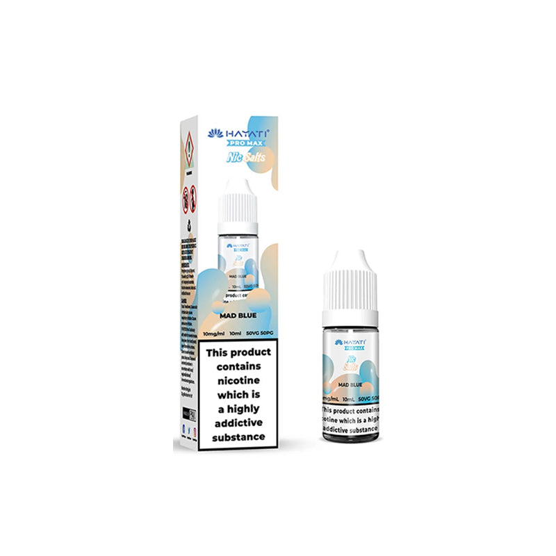 Hayati Pro Max Nic Salt 10ml ELiquids, Mad Blue  flavour, Vape Wave UK