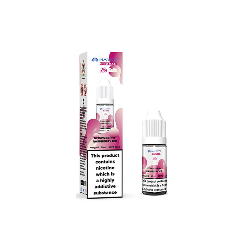 Hayati Pro Max Nic Salt 10ml ELiquids, Strawberry Raspberry Ice  flavour, Vape Wave UK
