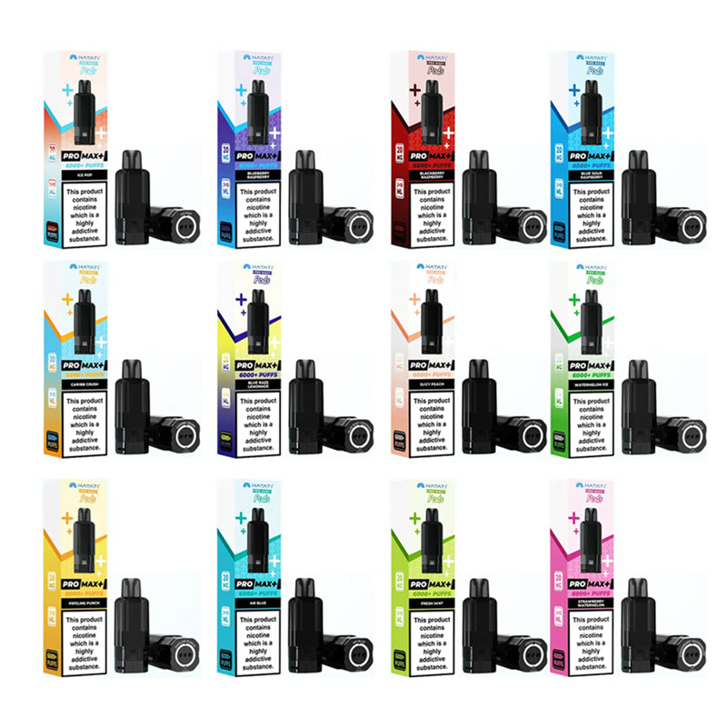 Hayati Pro Max Plus 6K Prefilled Replacement Pod , Box of 10, Multi Flavours, Vape Wave UK