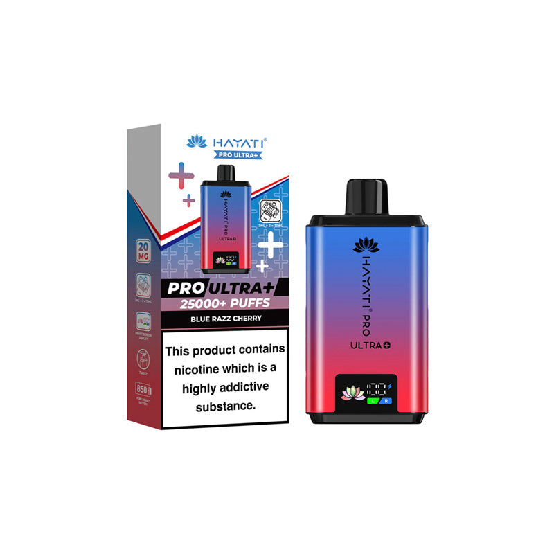 Hayati Pro Ultra Plus 25K Pod Kit, Blue Razz Flavour, Vape Wave UK
