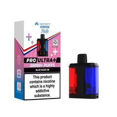 Hayati Pro Ultra Plus 25K Prefilled Pods,  Box of 5, Blue Razz GB  Flavour, Vape Wave UK
