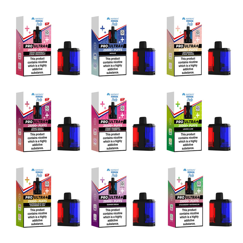 Hayati Pro Ultra Plus 25K Prefilled Replacement Pods, Multi Flavours, Vape Wave UK