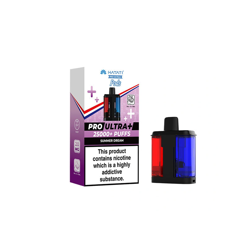 Hayati Pro Ultra Plus 25K Prefilled Replacement Pods, Summer Dream  flavour, Vape Wave UK


