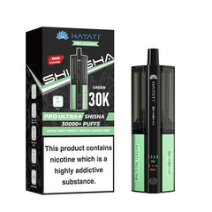 Hayati Pro Ultra Plus Shisha 30K Pod Kit, Apple Mint Grape And Peach Grape Mint Flavour, Vape Wave UK  