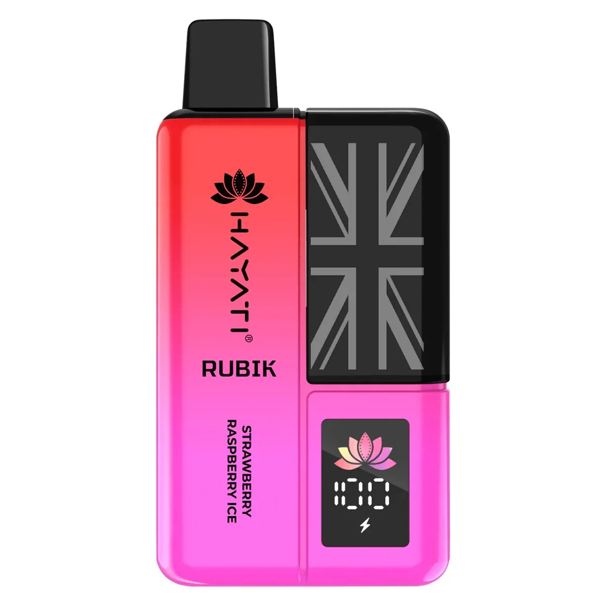 Hayati Rubik 7000 Prefilled Pods Vape Kit  UK, Strawberry Raspberry Ice  Flavour, Vape Wave UK