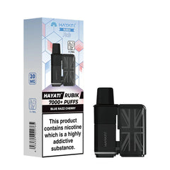 Hayati Rubik 7000 Prefilled Replacement Pods,Blue Razz Cherry  Flavour, Vape Wave UK