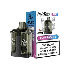 Higo Alfa Pro 25,000 Prefilled Pod, Blue Razz GB Flavour, Vape Wave UK