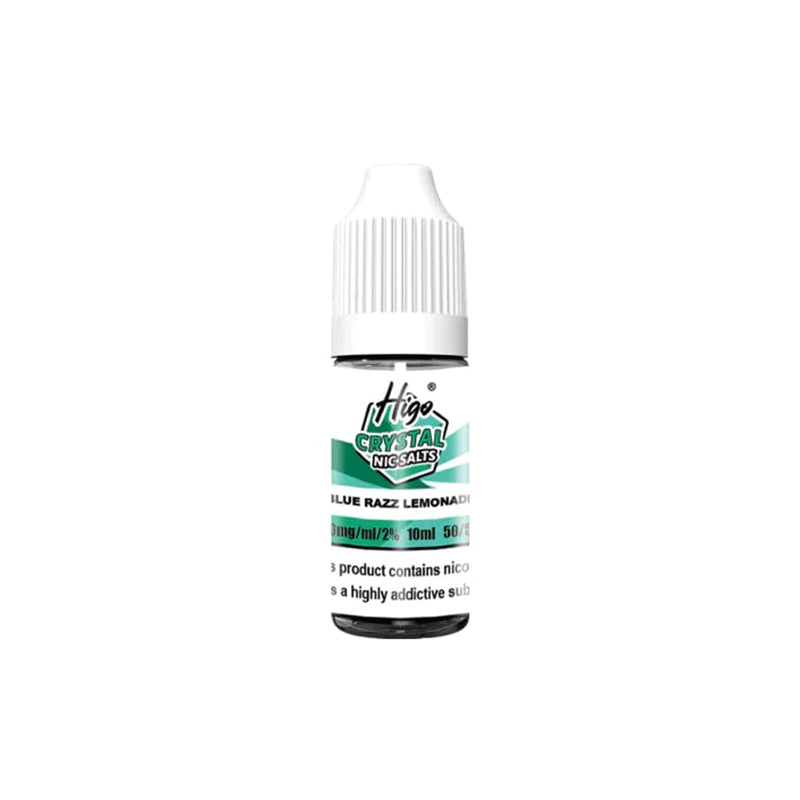 Higo Crystal 10ml Nic Salt, Blue Razz Lemonade  Flavour, Vape Wave UK
