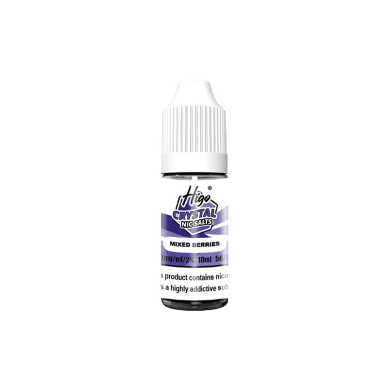 Higo Crystal 10ml Nic Salt, Mixed Berries  Flavour, Vape Wave UK