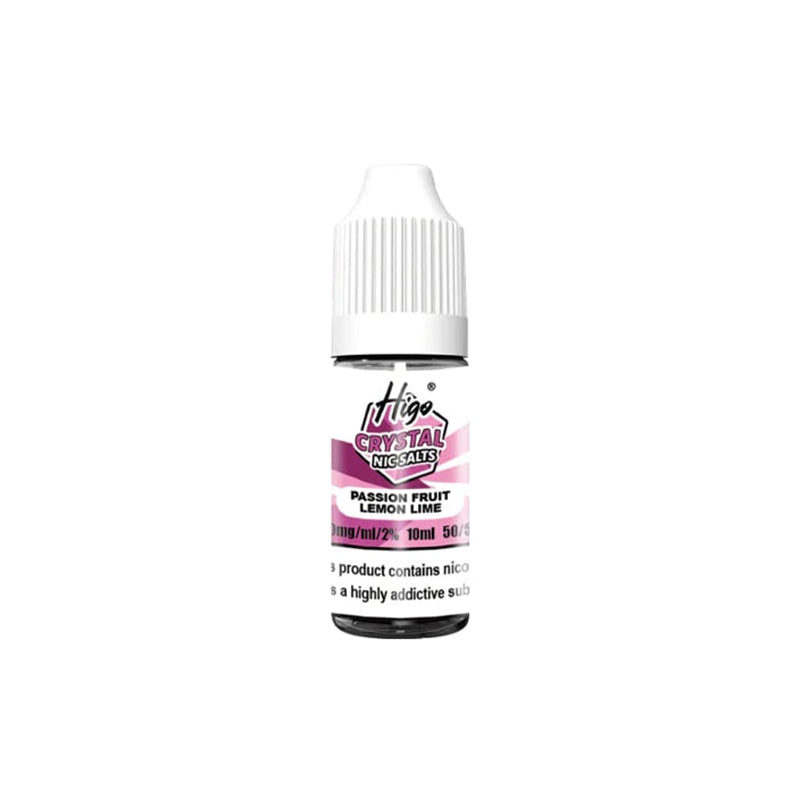 Higo Crystal 10ml Nic Salt, Passion Fruit Lemon Lime  Flavour, Vape Wave UK