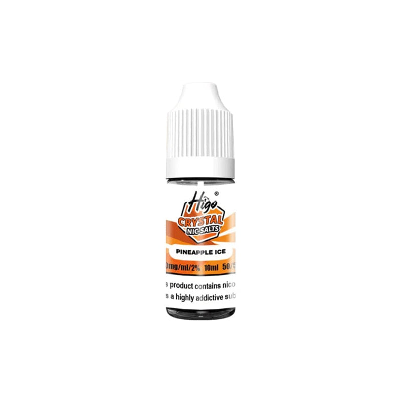 Higo Crystal 10ml Nic Salt, Pineapple Ice  Flavour, Vape Wave UK