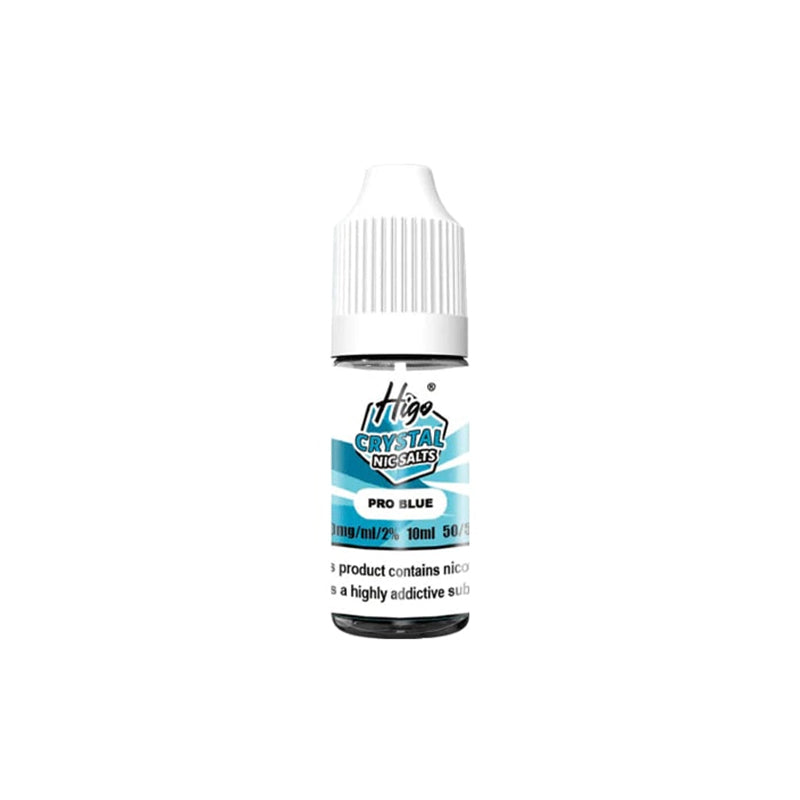 Higo Crystal 10ml Nic Salt, Pro Blue Flavour, Vape Wave UK