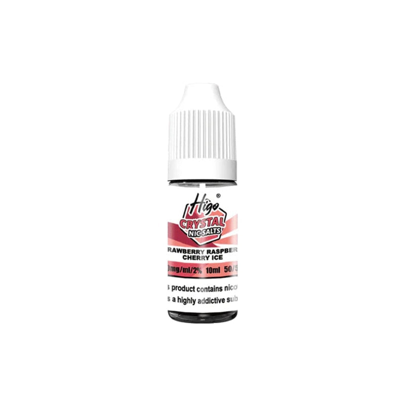 Higo Crystal 10ml Nic Salt, Rawberry Raspberry Cherry Ice  Flavour, Vape Wave UK
