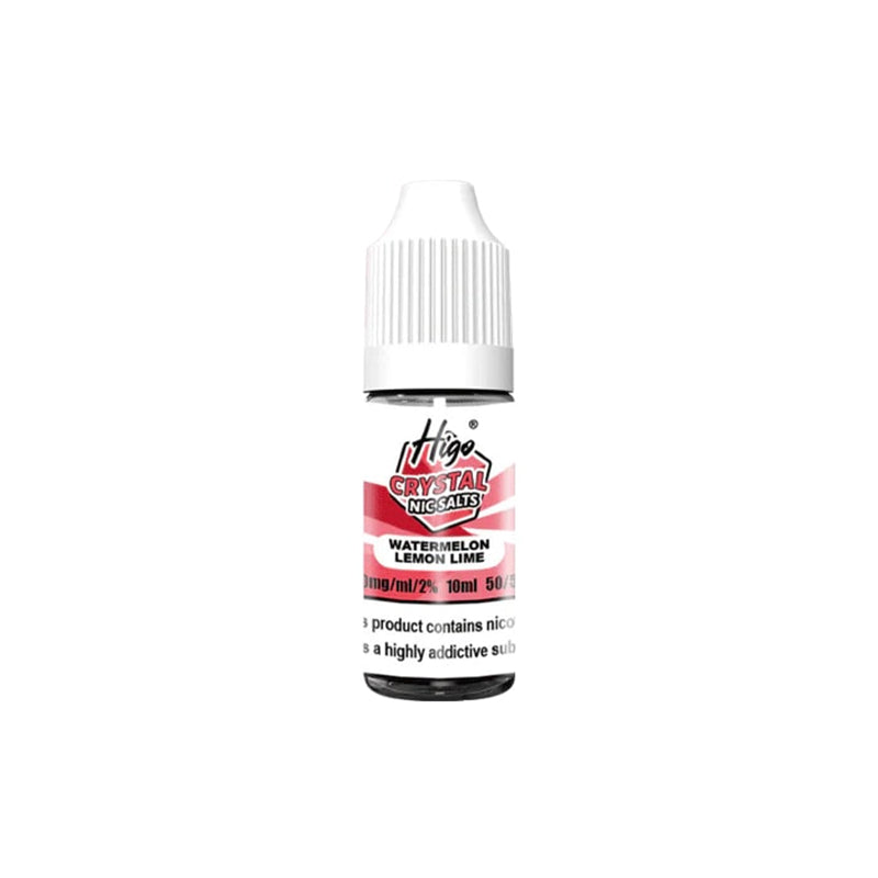 Higo Crystal 10ml Nic Salt, Watermelon Lemon Lime  Flavour, Vape Wave UK