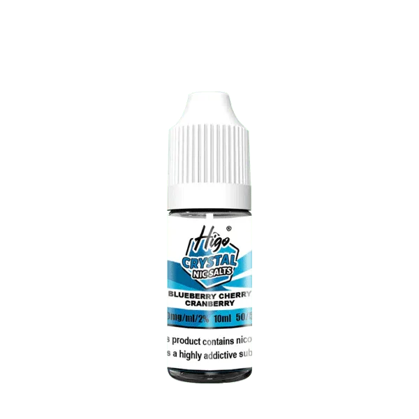 Higo crystal  Nic Salt E Liquid, Blueberry Cherry Cranberry Flavour, Vape Wave UK