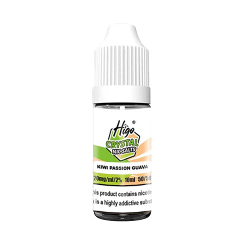 Higo Crystal Nic Salt E Liquid, Kiwi Passion Guava Flavour, Vape Wave UK