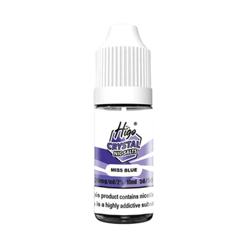 Higo Crystal  Nic Salt E Liquid, Miss Blue Flavour, Vape Wave UK