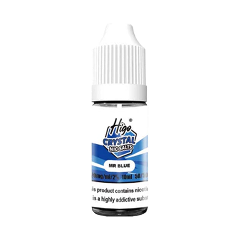 Higo Crystal  Nic Salt E Liquid, Mr Blue Flavour, Vape Wave UK 