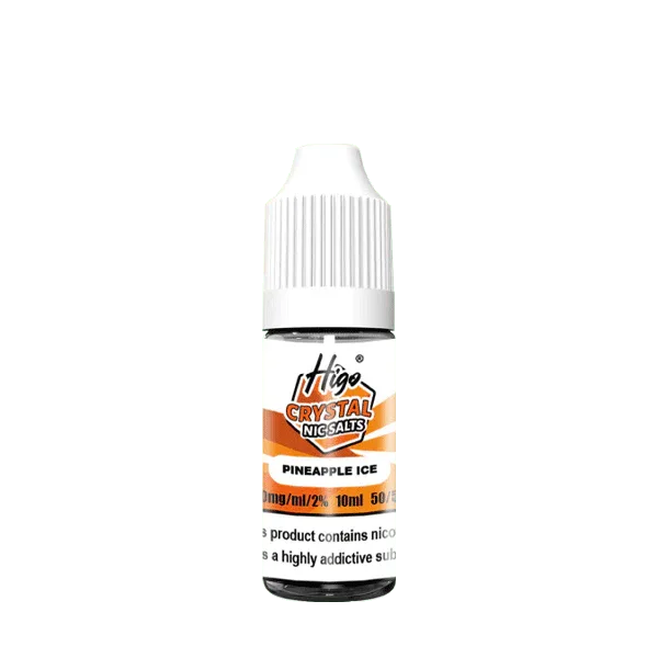 Higo crystal Nic Salt E Liquid, Pineapple Ice Flavour, Vape Wave UK