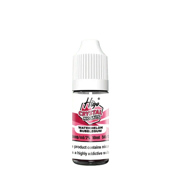 Higo crystal  Nic Salt E Liquid, Watermelon Bubblegum Flavour, Vape Wave UK