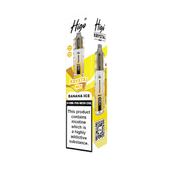 Higo Krystal Max 7500 Prefilled Pod Vape Kit, Banana Ice  Flavour, Vape Wave UK