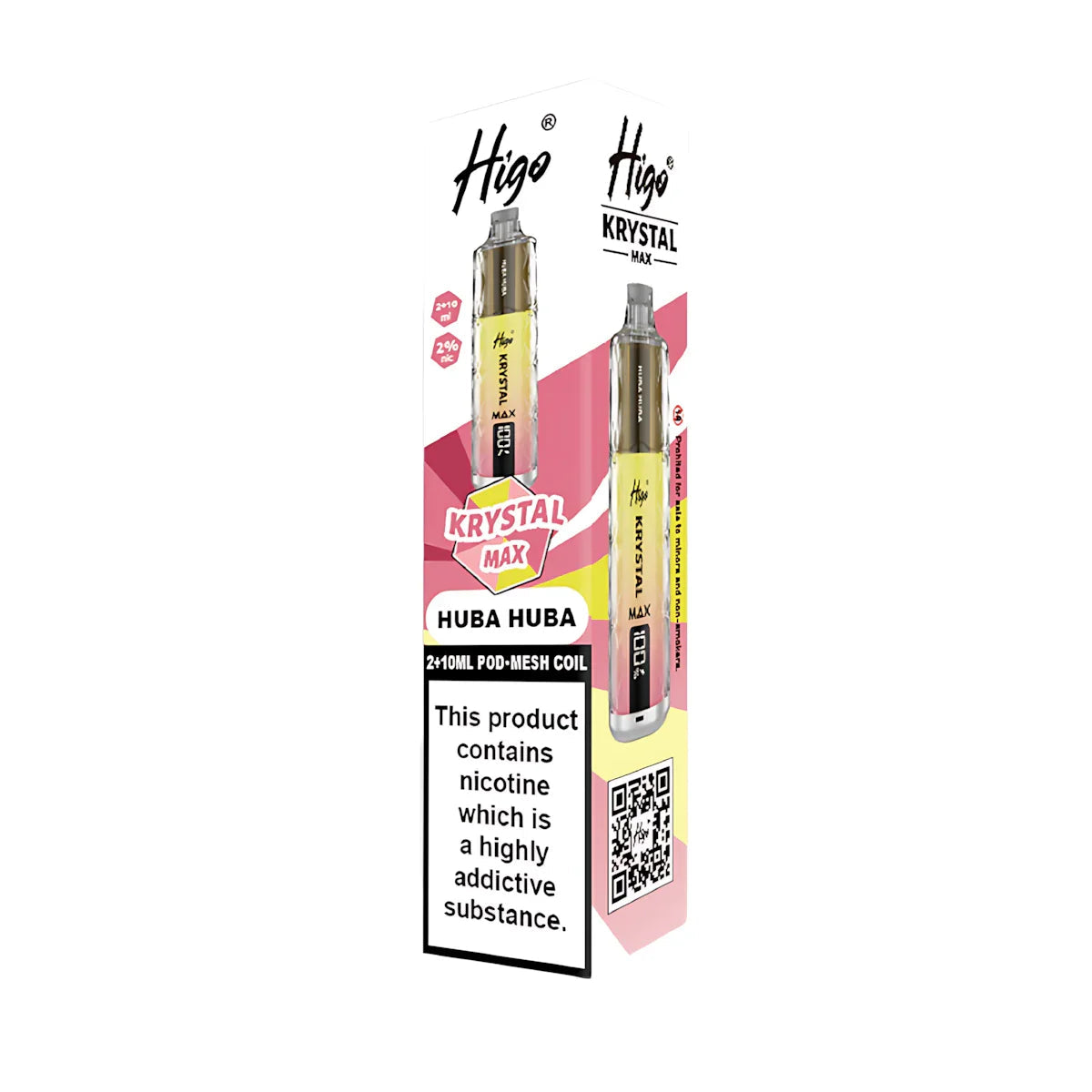 Higo Krystal Max 7500 Prefilled Pod Vape Kit, Huba Huba  Flavour, Vape Wave UK