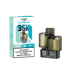HQD Glow Air 35K Prefilled Pods  Dual Flavours, Blueberry Cherry Cranberry And Blue Razz GB, Vape Wave UK